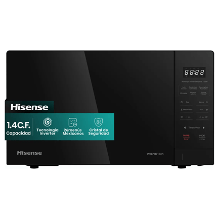 88821 - Horno Microondas Hisense Inverter 1 4 cucft Negro