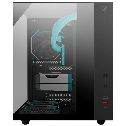 88789 - Gabinete Gamer Balam Rush Media Torre Tank Majestic 6600 Legend Negro