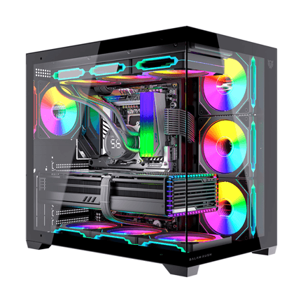 88794 - Gabinete Gamer Balam Rush Media Torre Tank Core Ultra GM925 Balam Rush Negro