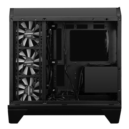 89462 - Gabinete MSI MAG PANO 120R PZ Negro Vidrio templado panoramico 4 Micro-ATX/Mini-ITX sin Fuente 1 Ventilador