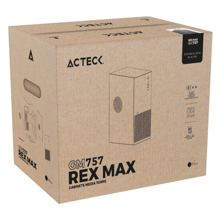 88842 - Gabinete Acteck Media Torre Rex Max GM757 Negro