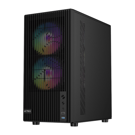 88852 - Gabinete Acteck Compact Mini Torre Zyron GC606 Negro