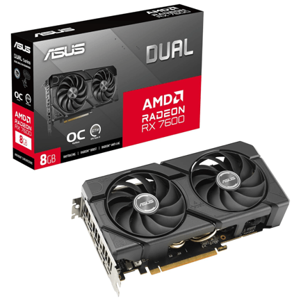 89361 - Tarjeta de Video ASUS AMD Radeon RX 7600 EVO OC 8GB 128-bit GDDR6 PCI Express 4 0
