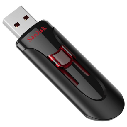 89150 - Memoria USB SanDisk Cruzer Glide 32GB USB-A 3 0 Negro Rojo