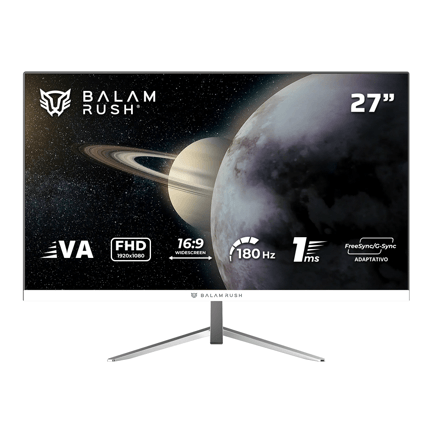 88928 - Monitor Gamer Balam Rush Plano 27VA/Titan MTG27Y/FHD/180Hz Legend Blanco