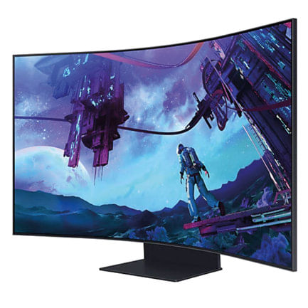 89026 - Monitor Samsung 55" Gaming Odyssey Ark 2th Gen 4K 3840x2160 165HZ VA Curvo 1000R 1MS HDR10 Bocinas Gaming HUB SMA
