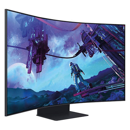 89027 - Monitor Samsung 55" Gaming Odyssey Ark 2th Gen 4K 3840x2160 165HZ VA Curvo 1000R 1MS HDR10 Bocinas Gaming HUB SMA