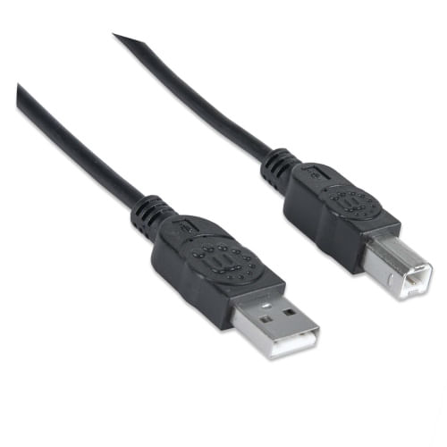85731 - Cable Manhattan USB V2 0 A-B  0 9M Negro