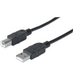 85732 - Cable Manhattan USB V2 0 A-B  0 9M Negro