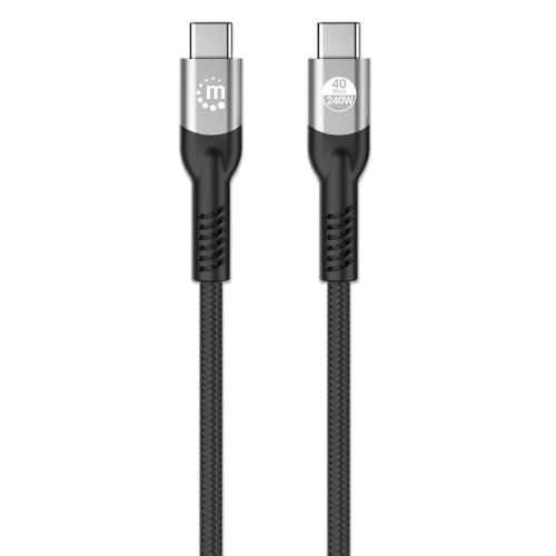 85716 - Cable Manhattan USB-C V4 Thunderbolt4 C-C 1 0M 8K 2