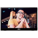 90160 - Monitor AOC 15 6" Portatil IPS 1920x1080 60Hz  1 xType-C for Signal Power DP ALT 1 xType-C for Po