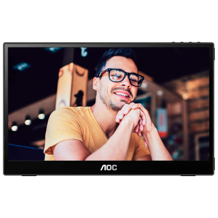 90160 - Monitor AOC 15 6" Portatil IPS 1920x1080 60Hz  1 xType-C for Signal Power DP ALT 1 xType-C for Po