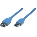 85735 - Cable Manhattan USB V3 2 Ext Tipo A  3 0M Azul 5 G
