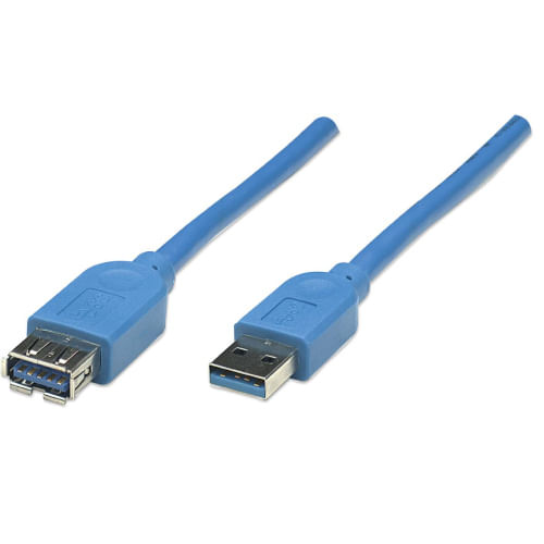 85735 - Cable Manhattan USB V3 2 Ext Tipo A  3 0M Azul 5 G