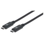 85739 - Cable Manhattan USB-C V3 2 C-C  1 0M 10Gbps 100W