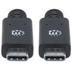 85740 - Cable Manhattan USB-C V3 2 C-C  1 0M 10Gbps 100W