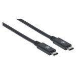85738 - Cable Manhattan USB-C V3 2 C-C  1 0M 10Gbps 100W