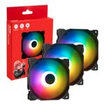 89731 - Kit 3 Ventiladores Thermaltake VENTO 120 ARGB PWM 120mm Negro