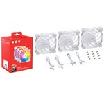 89730 - Kit 3 Ventiladores Thermaltake VENTO 120 ARGB PWM 120mm Blanco