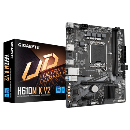 89434 - Tarjeta Madre Gigabyte H610M K V2 Micro-ATX S-1700 128GB DDR5 M 2 HDMI/DP