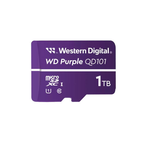89066 - Memoria Micro SD Western Digital Purple WDD100T1P0C1 TB Micro SC QD101- 1UHS Clase 10 para videovigilancia