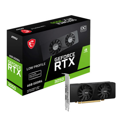 89484 - Tarjeta de Video MSI GeForce RTX 3050 LP 6G OC 6GB GDDR6