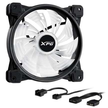 89727 - VVentilador XPG Hurricane 140mm ARGB PWM 140mm 1800RPM ARGB Negro Blanco