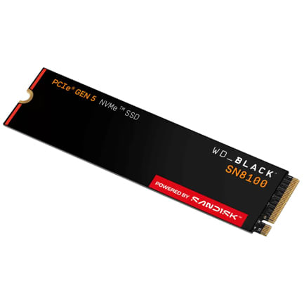 89912 - SSD interno Western Digital de 1TB Black SN8100 NVMe M 2 Gen5 - Lectura/Eescritura/ Sin Disipador Térmico
