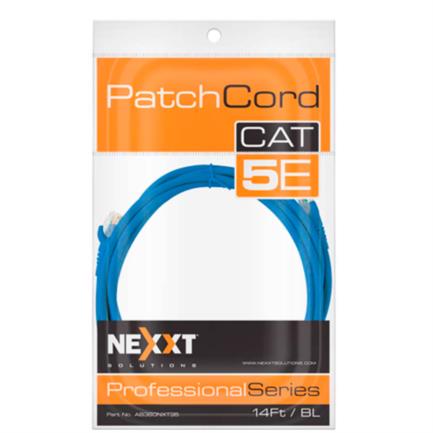 85447 - Cable de Conexión Red Nexxt Solutions Cat5e 100 MHz 4 27m 24 AWG Color Azul