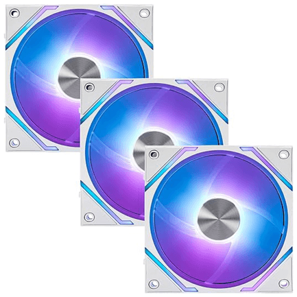89948 - Ventilador P/Gabinete MSI MPG EZ120 ARGB White 3W ARGB Conexión Magnética 3 FAN 360MM Blanco