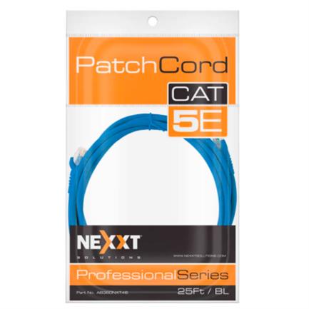 85451 - Cable de Conexión Red Nexxt Solutions Cat5e 100 MHz 7 62m 24 AWG Color Azul