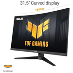 89663 - Monitor Gamer Curvo ASUS LCD 31 5" 2560x1440 FreeSync 180Hz HDMI/DP Bocinas Integradas Negro