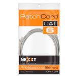 85463 - Cable de Conexión Red Nexxt Solutions Cat6 3mts UTP Multifilar con Revestimiento Tipo CM Color Gris