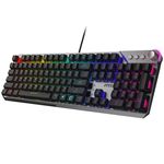 89496 - Teclado Gamer MSI STRIKE 600 SILENT LED RGB Mecánico Membrana Alámbrico USB Negro Inglés