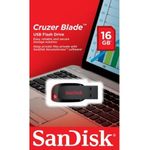 89133 - Memoria USB SanDisk Flash Cruzer Blade 16GB USB 2 0 Color Negro SDCZ50-016G-B35