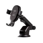 85426 - Soporte Argomtech para Celular Cargador Inalámbrico Rápido Brazo Telescópico 15W Rotación 360 Color Negro