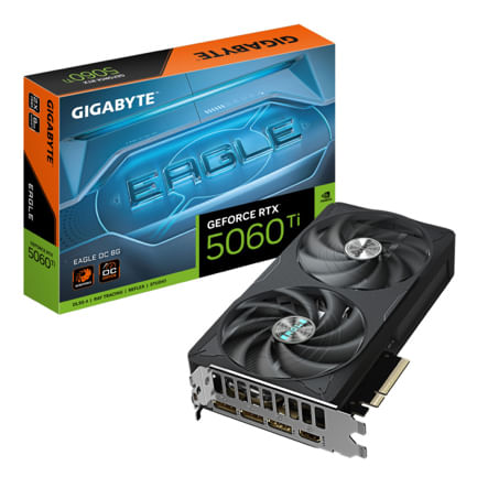 89416 - Tarjeta de Video Gigabyte NVIDIA GeForce RTX 5060 Ti EAGLE OC 8GB 128-bit GDDR7 PCI Express x16 5 0