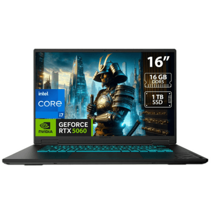 89617 - Laptop Gaming Gigabyte A16 Intel Core i7 13620H 16GB DDR5 SSD 1TB 16 LED Geforce RTX 5060 8GB Windows 11 Home