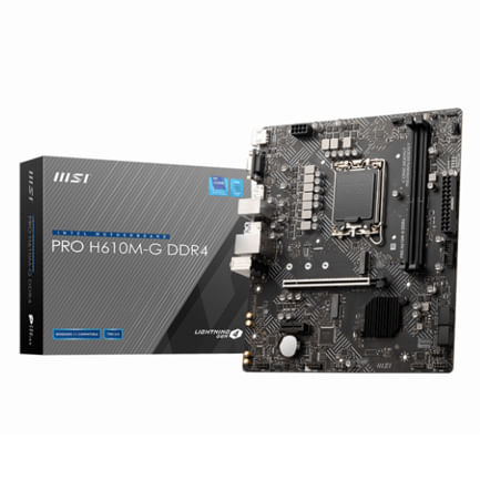 89485 - Tarjeta Madre MSI PRO H610M-G Micro-ATX LGA 1700 Intel H610 96GB DDR5 HDMI/DP para Intel