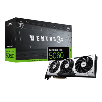 89871 - Tarjeta de Video MSI NVIDIA GeForce RTX 5060 VENTUS 3X OC 8GB 128-bit GDDR7 PCI Express x16 5 0