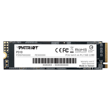 89124 - Unidad SSD Patriot M 2 960GB P310 NVME 2280 1800MB/s Escritura 2100MB/s Lectura