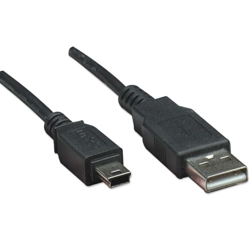 85730 - Cable Manhattan USB V2 0 A-Mini B 0 9M Negro