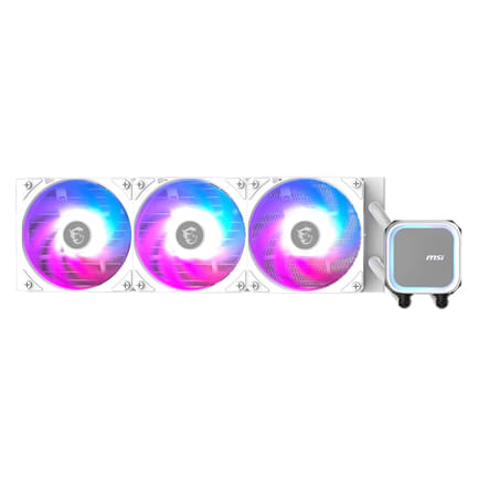 89818 - Enfriamiento Líquido MSI MAG CORELIQUID A13 360 para CPU 3x 120mm hasta 2000RPM Blanco