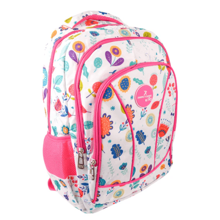 90084 - Kit Perfect Choice de Mochila Brooklyn Flores y Audífonos Catto color Rosa