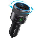 85552 - Kit Manos Libres Argomtech para Auto Spectro T1 Bluetooth Pantalla LED Dos Puertos de Carga Rápida 42 W USB Color Negro