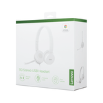 90059 - Diadema Alámbrica Lenovo 110 USB Color Nube Gris