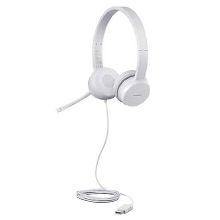 90060 - Diadema Alámbrica Lenovo 110 USB Color Nube Gris