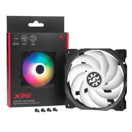 89747 - Ventilador XPG Vento 120 ARGB 120mm 1200RPM ARGB Negro