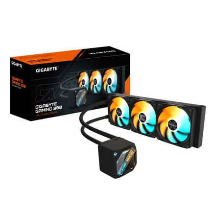 89402 - Enfriamiento Líquido Gigabyte GAMING 360 360mm 1851 1150 1700 AM4 AM5 Negro