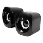 85690 - Bocinas Acteck 2 0 para escritorio Esence Basic AS215 2 0 USB A/3 5mm Control de Volumen Advanced Series Negro